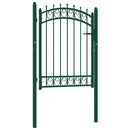 Hegnssporte EMMEN 104 x 109,5 cm Låses Pulverlakeret Stål Grøn