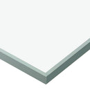 skydedør med bløde stop 90x205 cm hærdet glas og aluminium sølv
