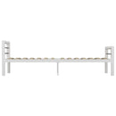sengestel 100x200 cm metal hvid og sort