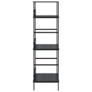 bogreol 60x27,6x90,5 cm 3 hylder konstrueret træ sort