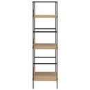 bogreol med 3 hylder 60x27,6x90,5 cm konstrueret træ egetræ