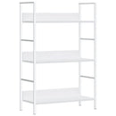 bogreol med 3 hylder 60x27,6x90,5 cm konstrueret træ hvid