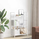 bogreol med 3 hylder 60x27,6x90,5 cm konstrueret træ hvid