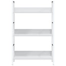 bogreol med 3 hylder 60x27,6x90,5 cm konstrueret træ hvid