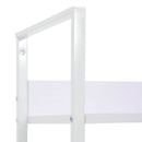 bogreol med 3 hylder 60x27,6x90,5 cm konstrueret træ hvid