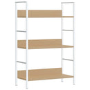 bogreol 60x27,6x90,5 cm 3 hylder konstrueret træ egetræsfarve