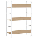 bogreol 60x27,6x90,5 cm 3 hylder konstrueret træ egetræsfarve