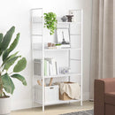 bogreol med 3 hylder 60x27,6x124,5 cm konstrueret træ hvid