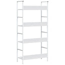 bogreol med 3 hylder 60x27,6x124,5 cm konstrueret træ hvid