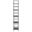 bogreol med 5 hylder 60x27,6x158,5 cm konstrueret træ sort