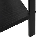 bogreol med 5 hylder 60x27,6x158,5 cm konstrueret træ sort