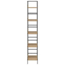 bogreol 60x27,6x158,5 cm 5 hylder konstrueret træ egetræsfarve