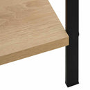 bogreol 60x27,6x158,5 cm 5 hylder konstrueret træ egetræsfarve