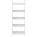bogreol med 5 hylder 60x27,6x158,5 cm konstrueret træ hvid