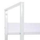 bogreol med 5 hylder 60x27,6x158,5 cm konstrueret træ hvid