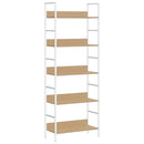 bogreol 60x27,6x158,5 cm 5 hylder konstrueret træ egetræsfarvet