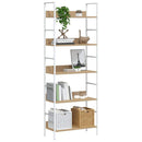 bogreol 60x27,6x158,5 cm 5 hylder konstrueret træ egetræsfarvet