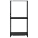 lille bogreol 33,5x39,6x79,7 cm konstrueret træ sort