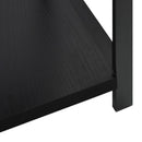 lille bogreol 33,5x39,6x79,7 cm konstrueret træ sort