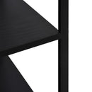 skab til mikrobølgeovn 60x39,6x79,5 cm konstrueret træ sort