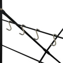 køkkenreol til mikroovn 60x39,6x79,5 cm konstrueret træ sort/eg