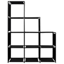 displayreol trappeformet 130x45x170 cm stof