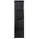 displayreol trappeformet 130x45x170 cm stof