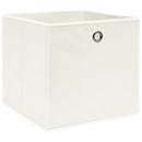 opbevaringskasser 4 stk. 32x32x32 stof hvid