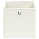 opbevaringskasser 4 stk. 32x32x32 stof hvid