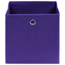 opbevaringskasser 4 stk. 32x32x32 stof lilla