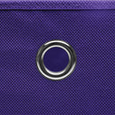 opbevaringskasser 4 stk. 32x32x32 stof lilla