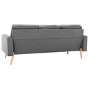3-personers sofa stof lysegrå