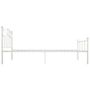 sengestel 90x200 cm metal hvid