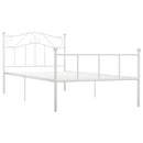 sengestel 100x200 cm metal hvid