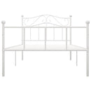 sengestel 100x200 cm metal hvid