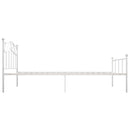sengestel 100x200 cm metal hvid