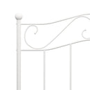 sengestel 100x200 cm metal hvid