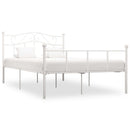 sengestel 120x200 cm metal hvid
