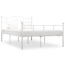sengestel 120x200 cm metal hvid