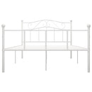 sengestel 120x200 cm metal hvid