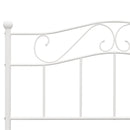 sengestel 120x200 cm metal hvid