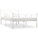 sengestel 140x200 cm metal hvid