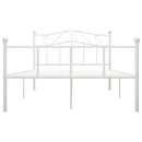 sengestel 140x200 cm metal hvid