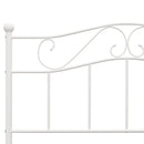 sengestel 140x200 cm metal hvid