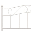 sengestel 160x200 cm metal hvid
