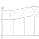 sengestel 160x200 cm metal hvid
