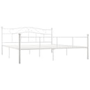 sengestel 180x200 cm metal hvid