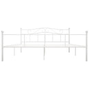 sengestel 180x200 cm metal hvid