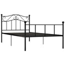 sengestel 90x200 cm metal sort