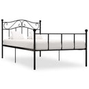 sengestel 100x200 cm metal sort